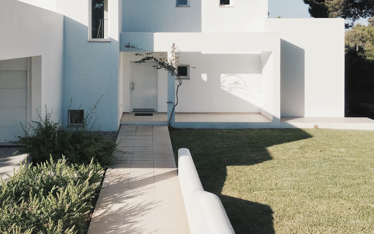 Clean, protected white home free of pests